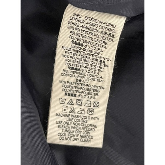 Free People Satin Navy Bomber Jacket Size Small - Picture 5 of 7